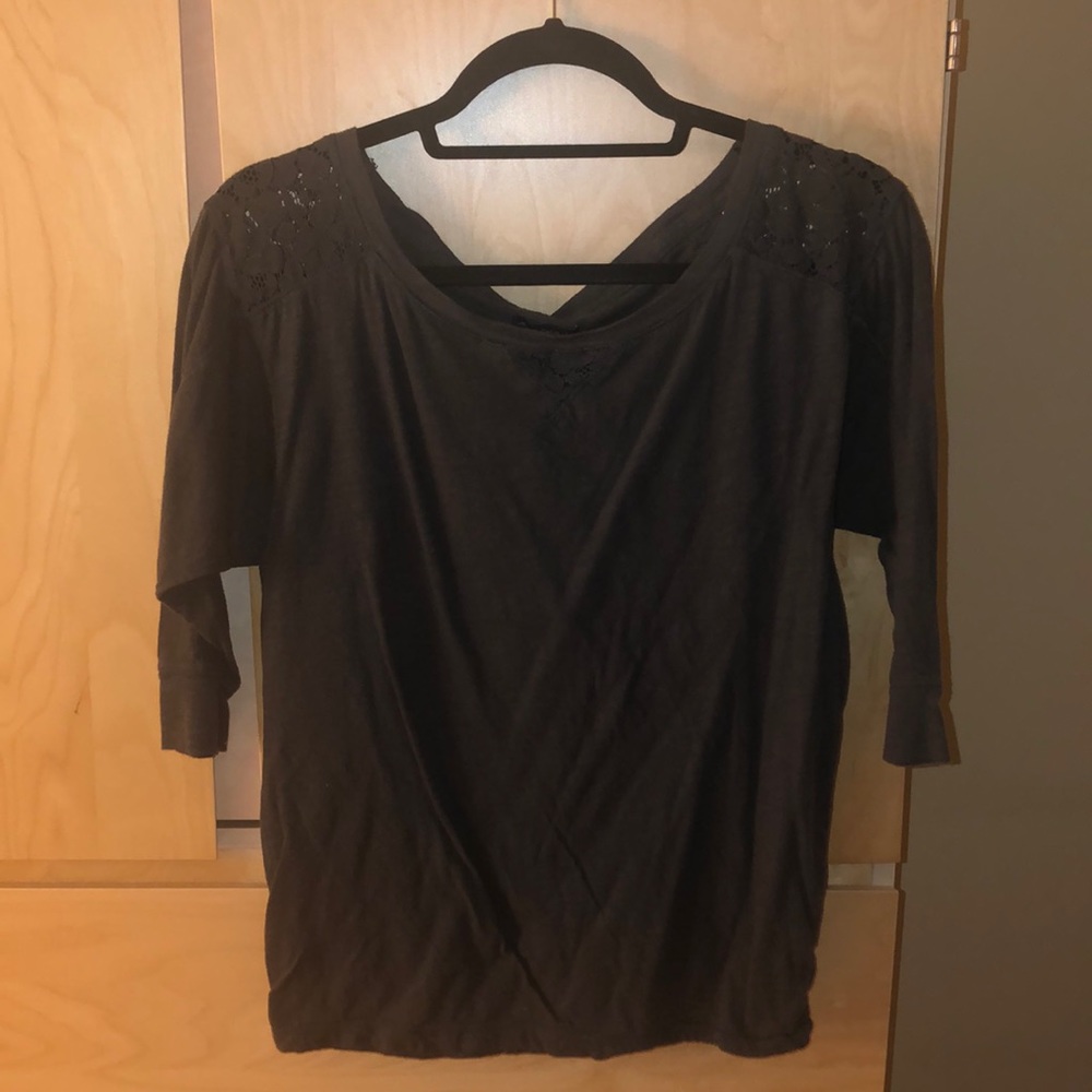 Gray American Eagle Top